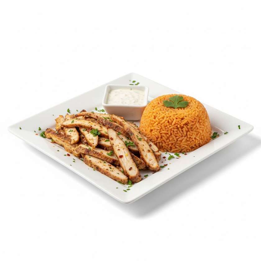 Chicken Doner & Jollof Rice