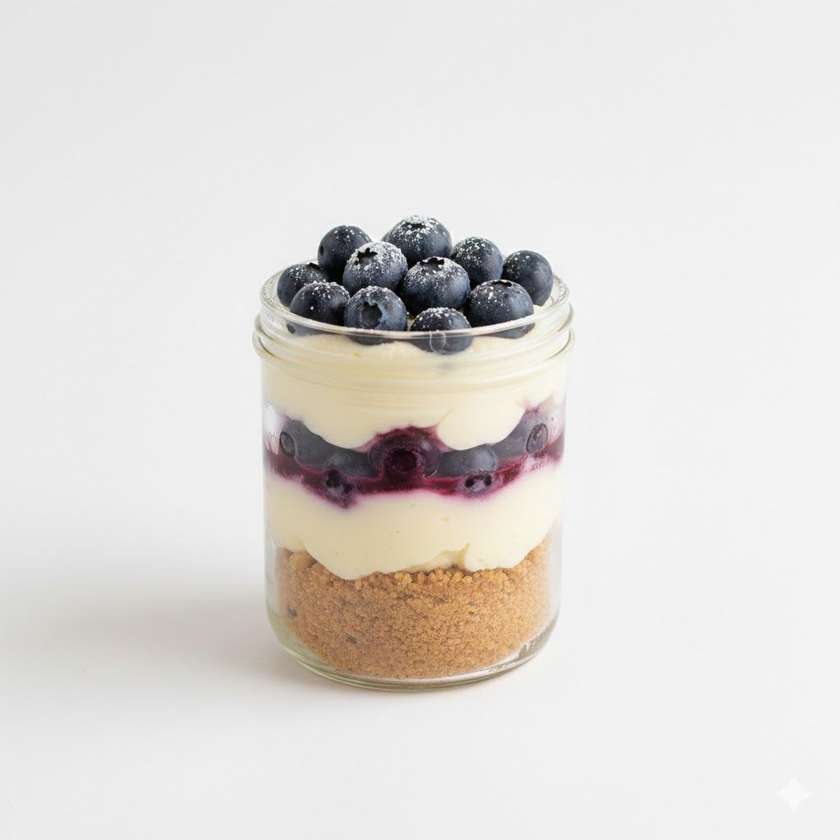 Blueberry Cheese Cake Jar