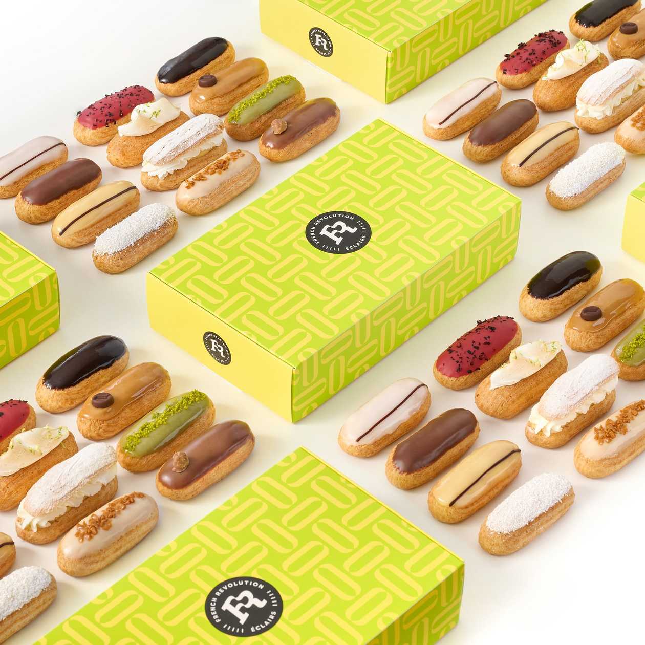 Cutie cu 12 Mini Eclere - FLAVOURS