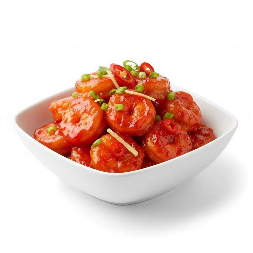 Prawns in Sweet and Sour Sauce