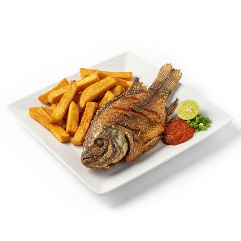 Fried Tilapia Yam Chips