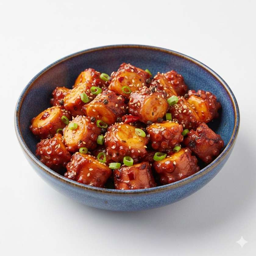 Octopus with Szechuan