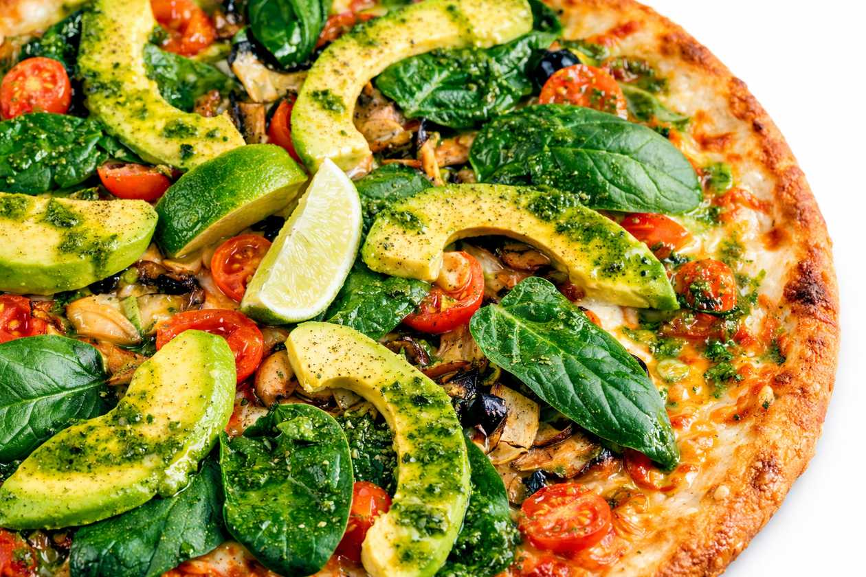 Veggie Green Garden Pizza