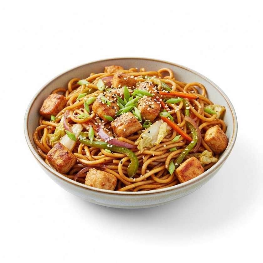 Stir-fried Noodles with Chicken