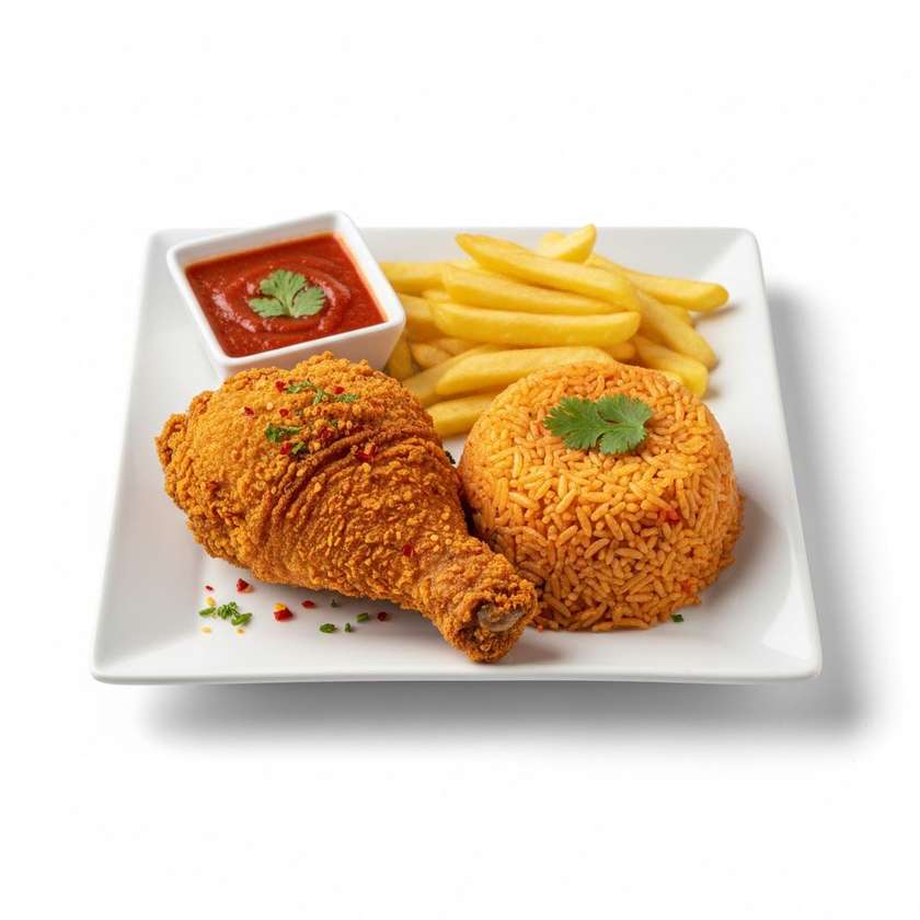 Fried Chicken, Small Rice & Small Chips