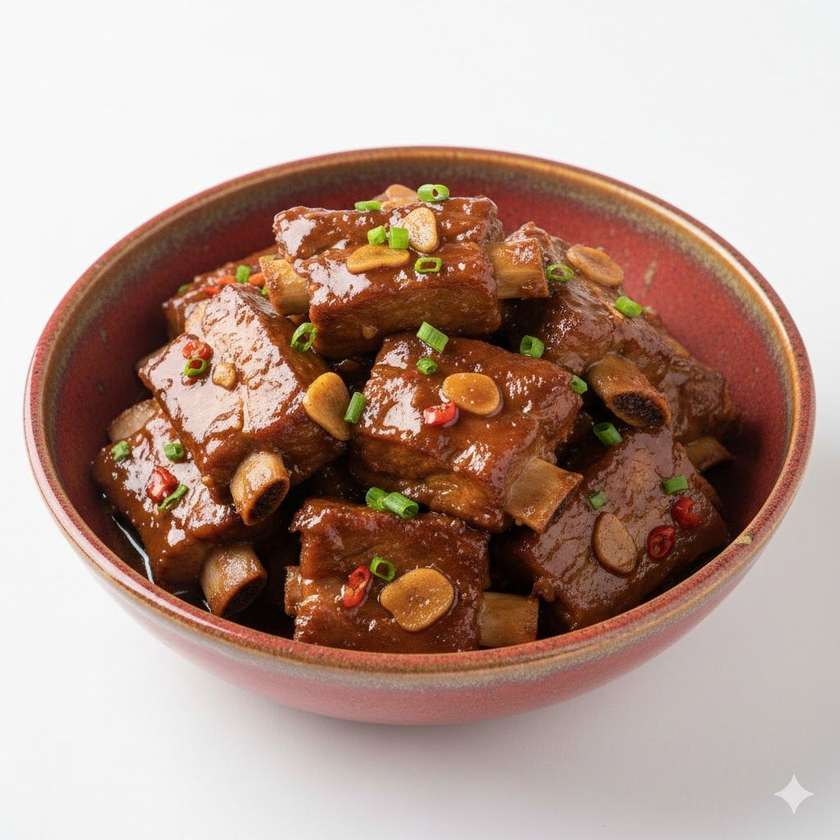 Spare Ribs Braised in Brown Sauce