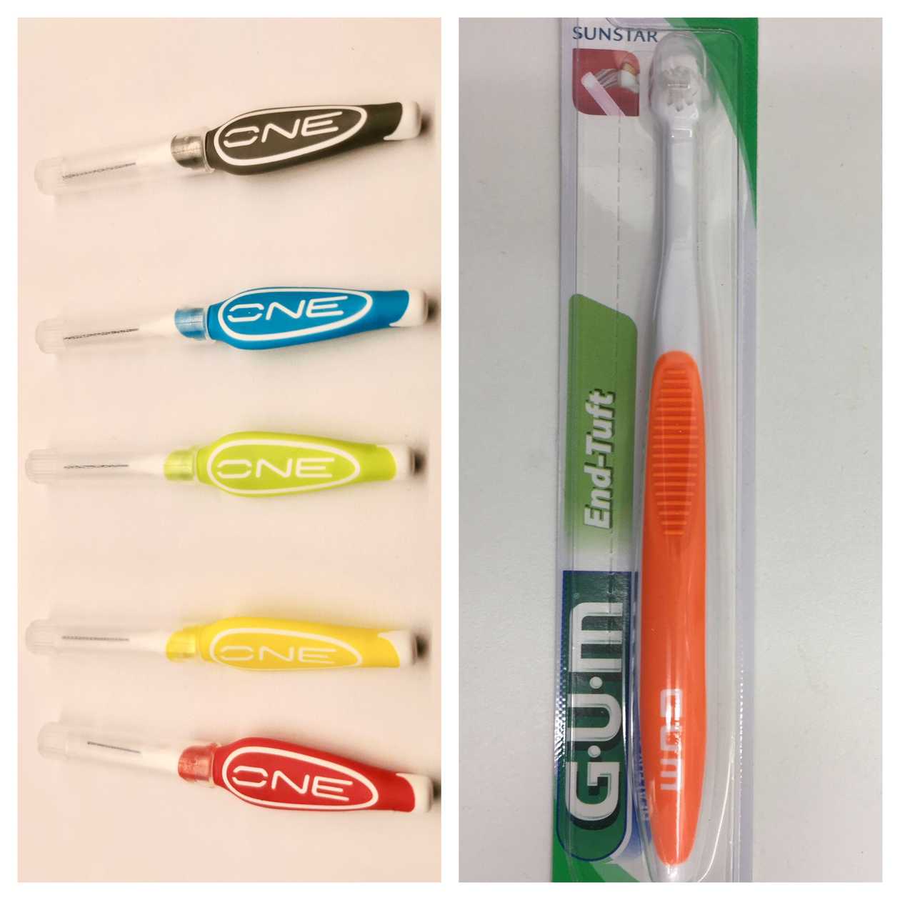 GUM End-Tuft Toothbrush + 4 interdental brushes