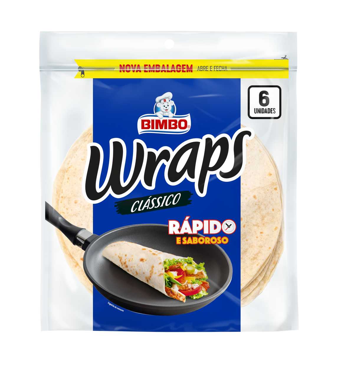 Wraps De Trigo Rolls Bimbo 6 un