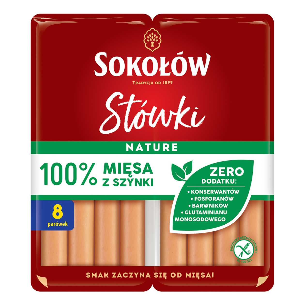 Parówki z Szynki Stówki Duo Pack Sokołów 2x80g (expires soon)