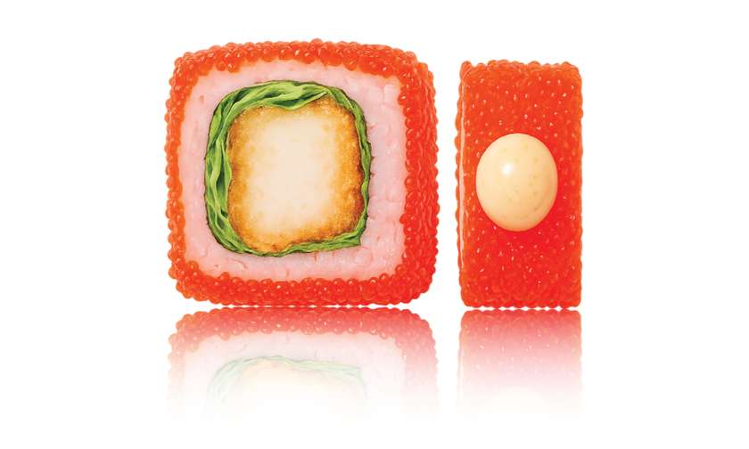 Урамаки "Красная креветка" 8 шт.