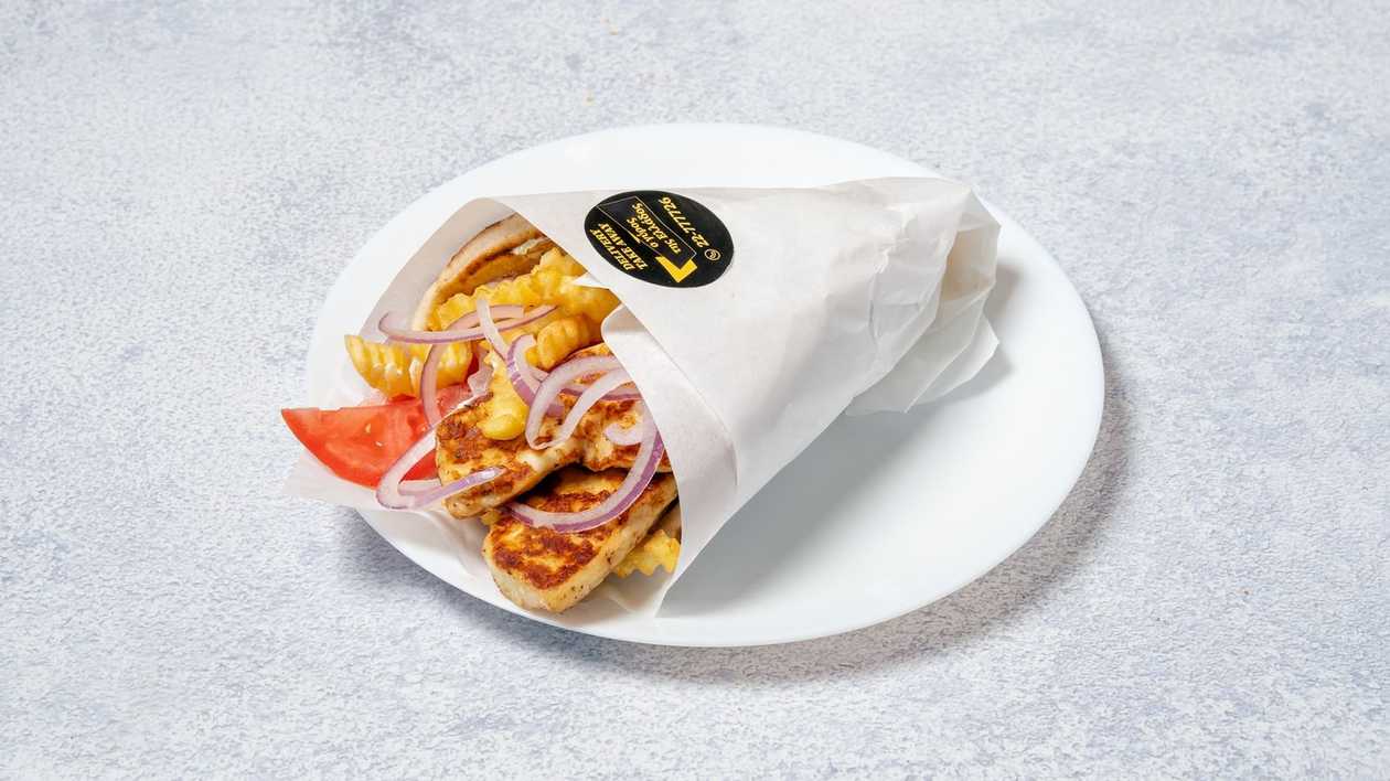 Χαλλούμι σε Ελληνική Πίτα