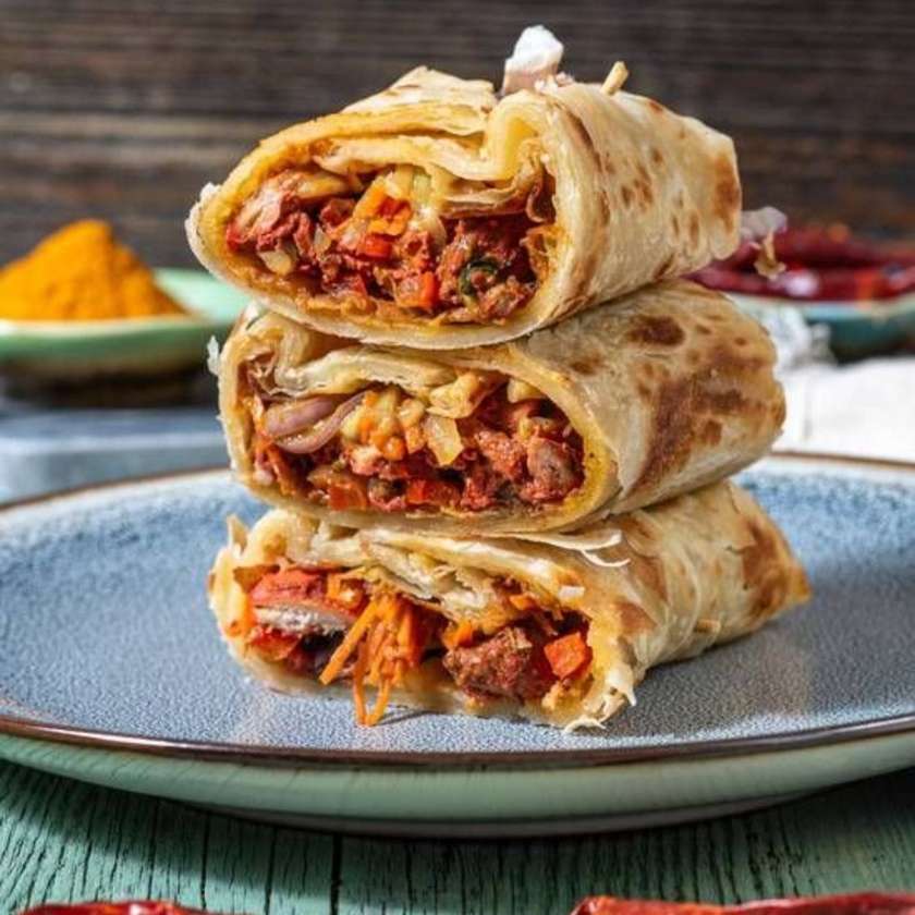 Egg Chicken Kathi Roll