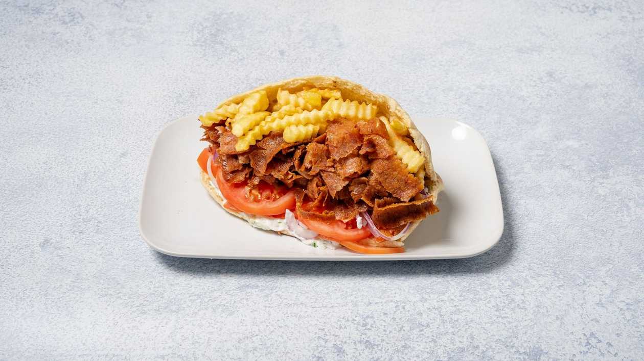 Γύρος Βοδινός σε Κυπριακή Πίτα