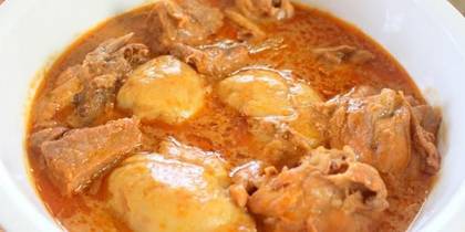 Groundnut (Peanut Butter) Soup & Rice