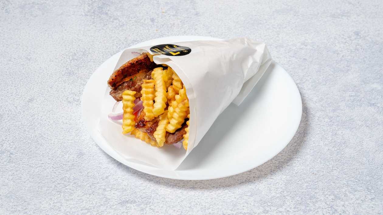 Γεμιστό Μπιφτέκι σε Ελληνική Πίτα