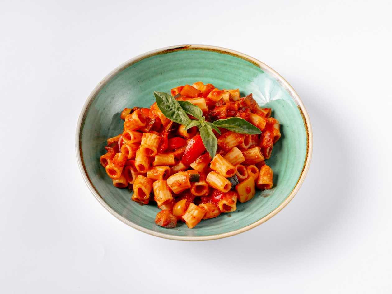 Maccheroncini Colorati with prawns