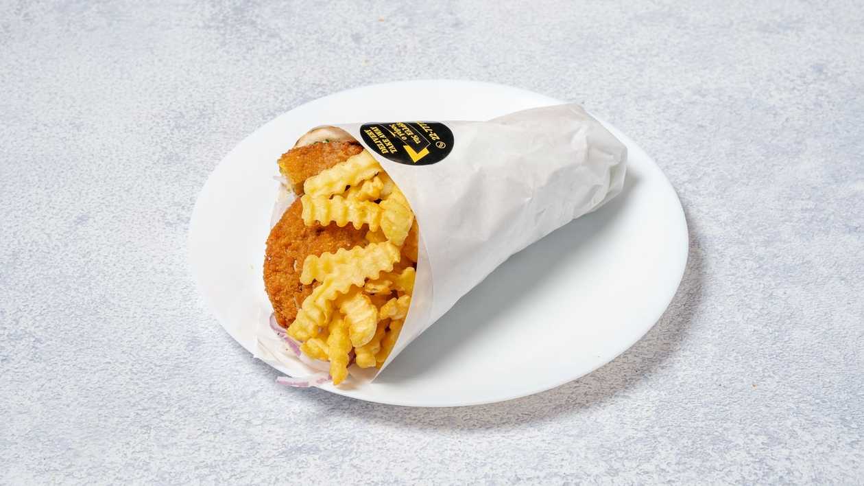 Μπιφτέκι Λαχανικών σε Ελληνική Πίτα