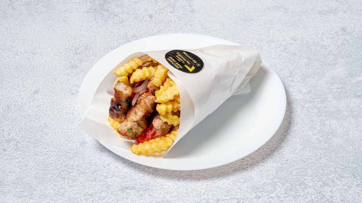 Σουβλάκι Χοιρινό σε Ελληνική Πίτα