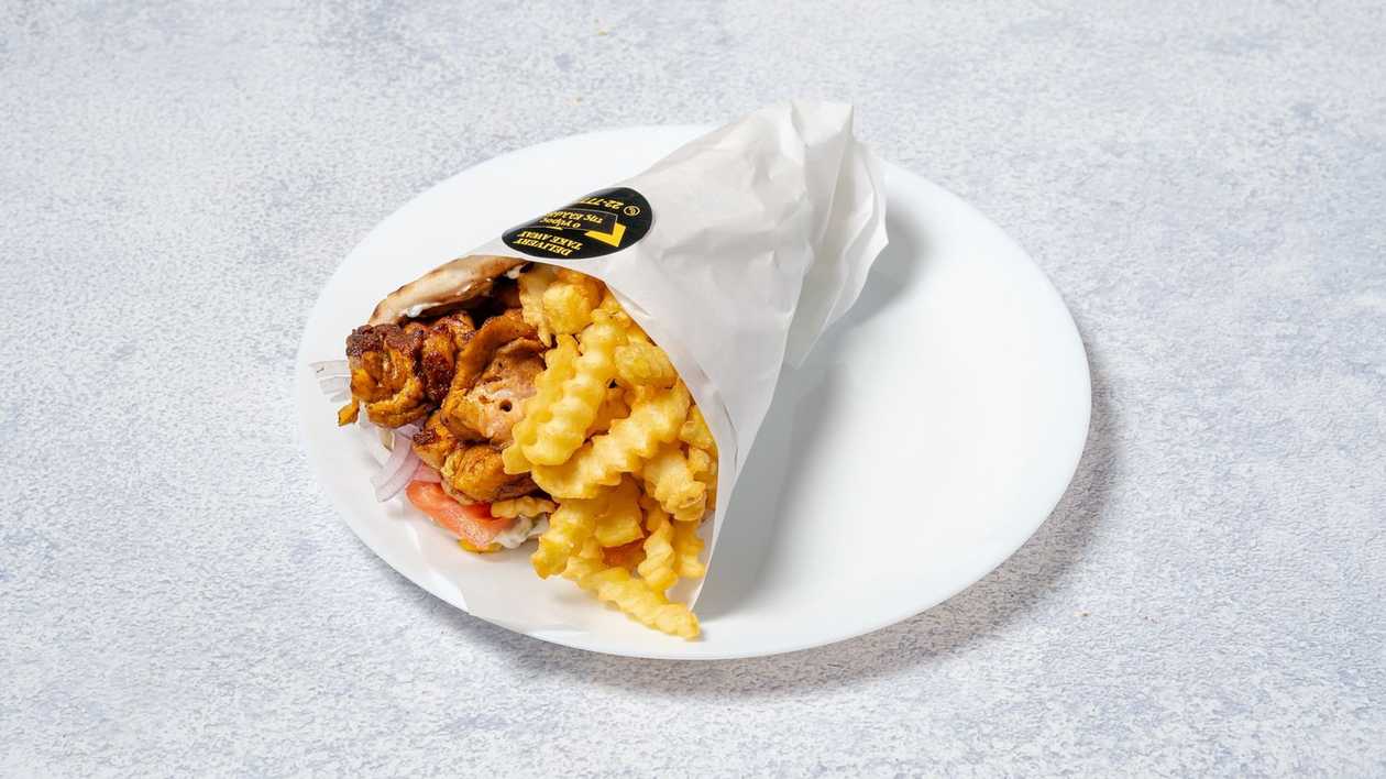 Κεμπάπ σε Ελληνική Πίτα