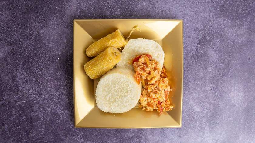 Yam and Fried Eggs