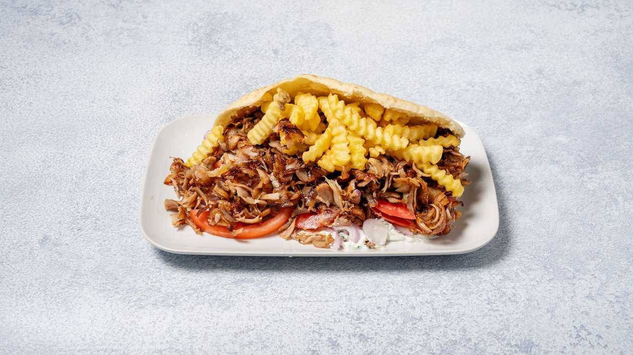 Γύρος Κοτόπουλο σε Κυπριακή Πίτα