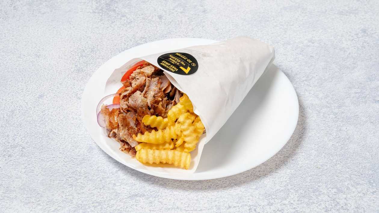 Γύρος Χοιρινός σε Ελληνική Πίτα