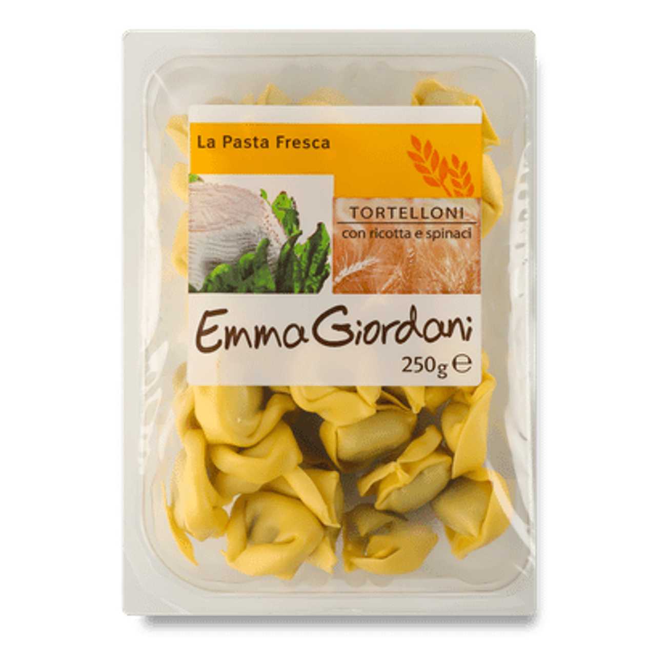 Тортеллоні Emma Giordany з рікотою та шпинатом (250г)