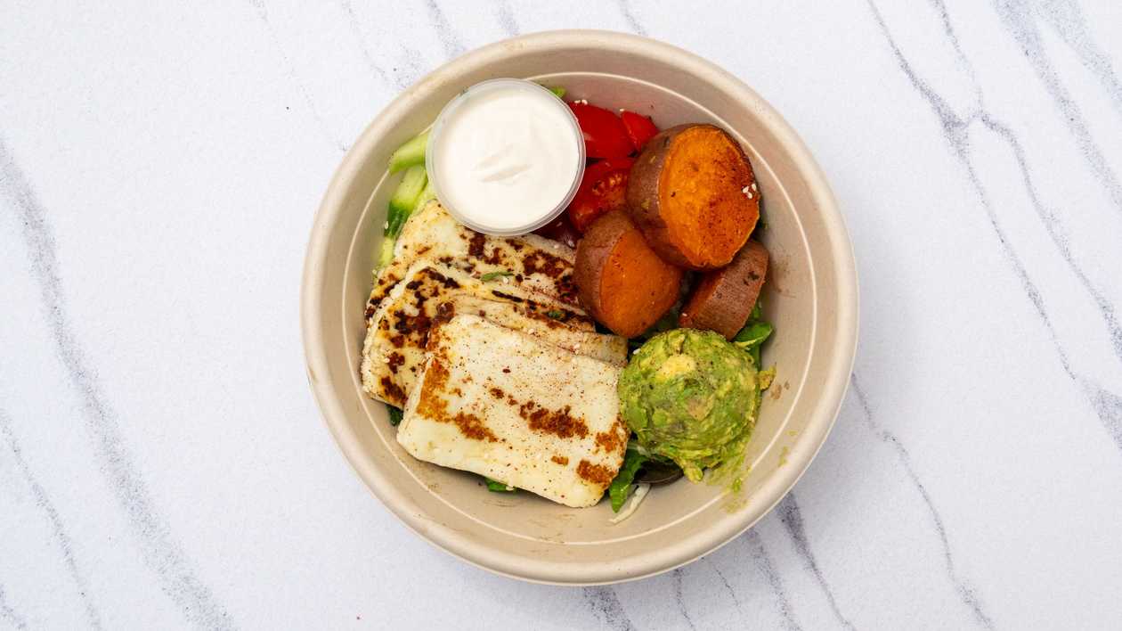 Halloumi & Sweet Potato Salad
