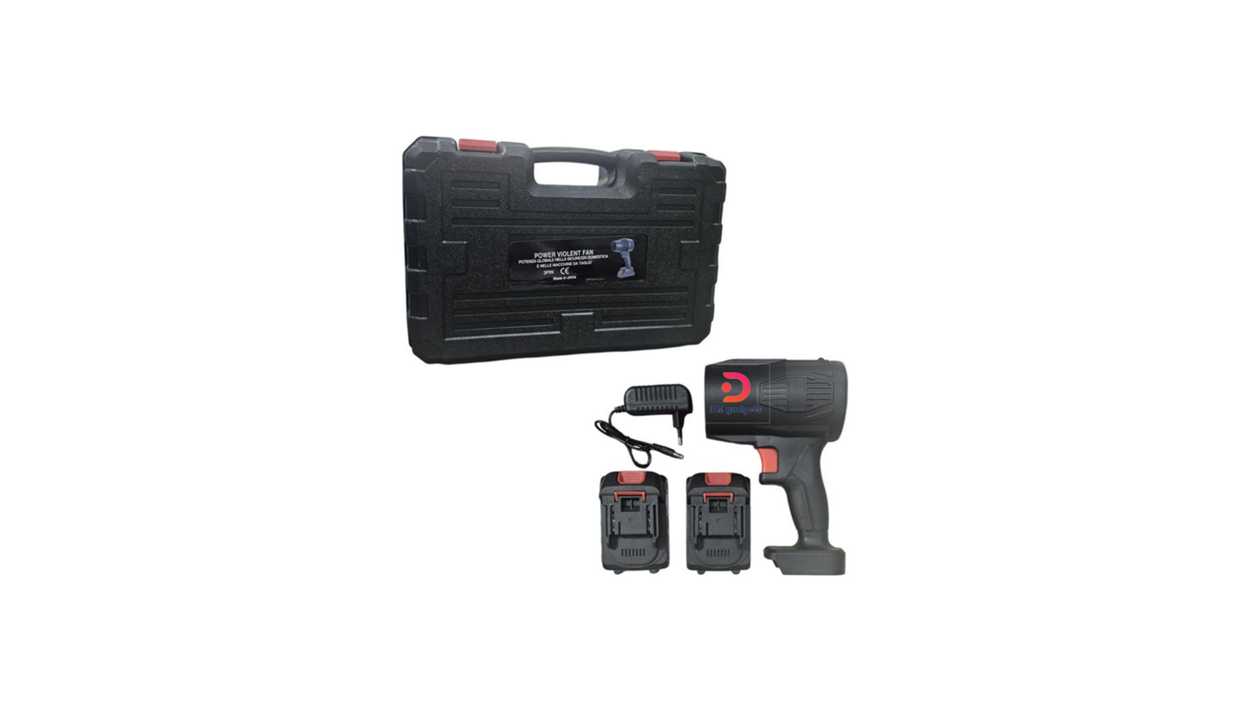 #636C1#M1®Power Violent Fan 21V Handheld Blower with 2 Batteries and Carrying Case