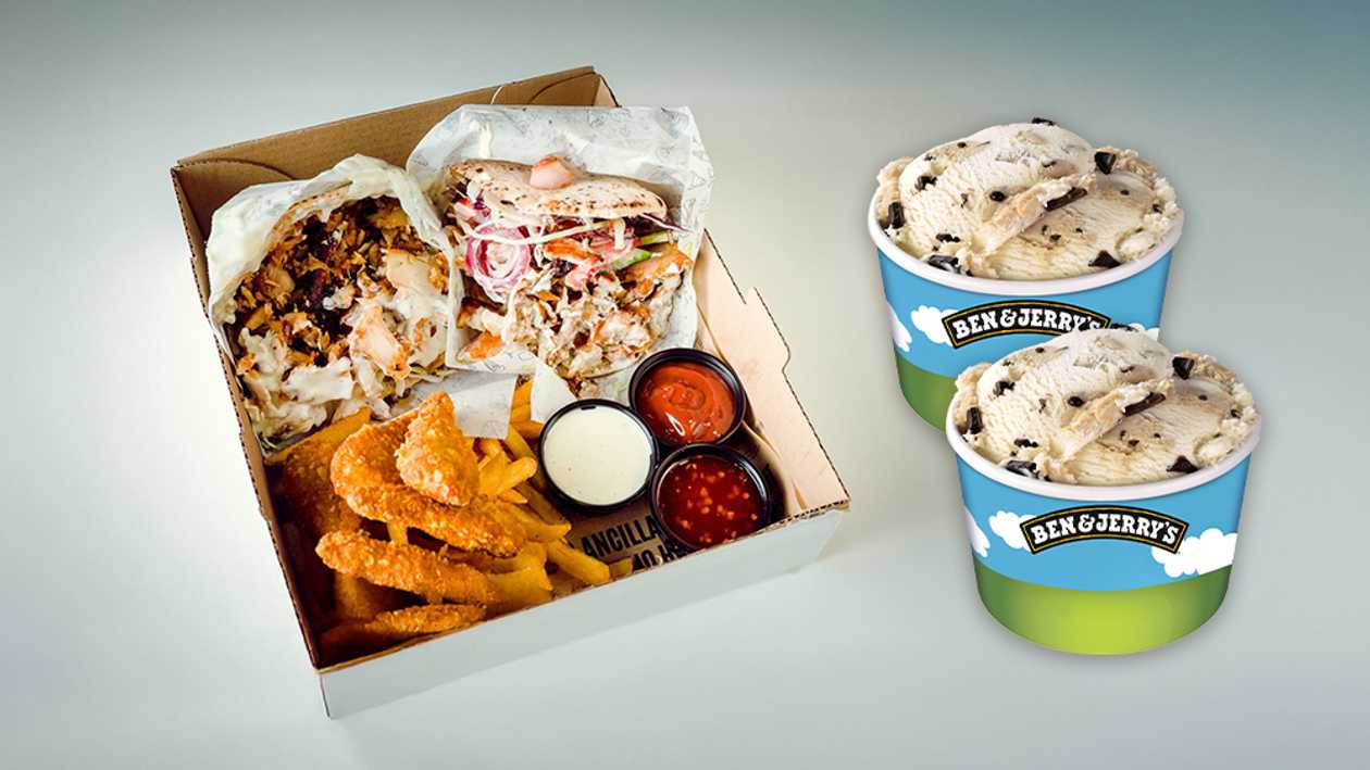 Gardais pita maizes komplekts ar Ben & Jerry's saldējumu 2 gb. x 0,100 ml.