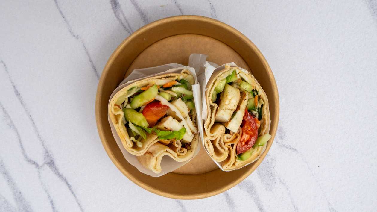 Halloumi Pitta Wrap