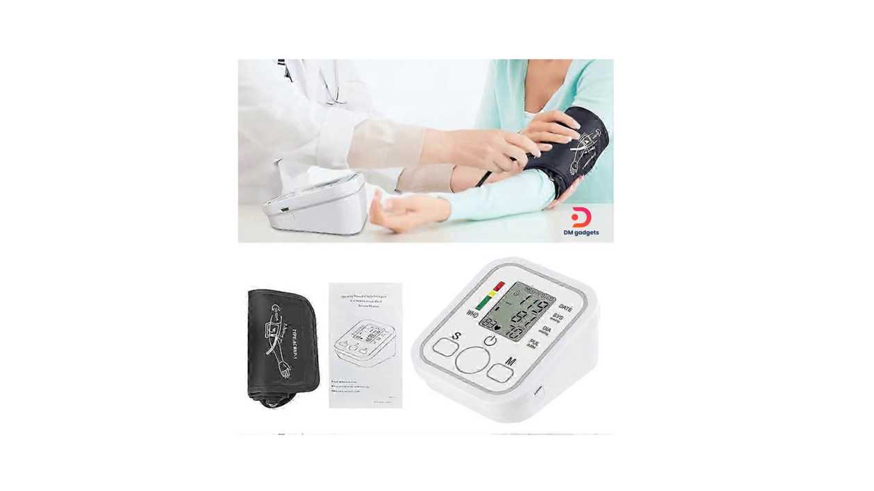 #800A1#Happy Sheep®Electronic Blood Pressure Monitor – White