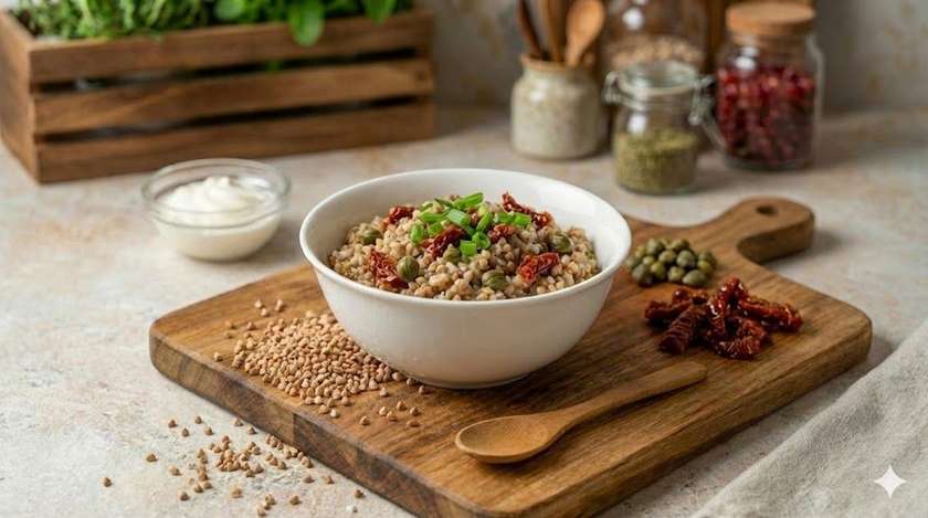 Tatrapuder päikesekuivatatud tomatite ja kapparitega