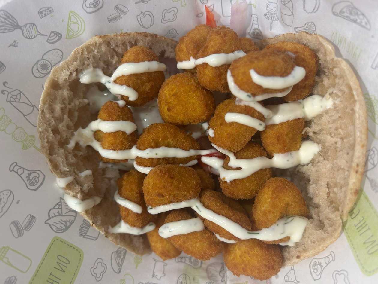 Pita maizē ar vistas popkornu