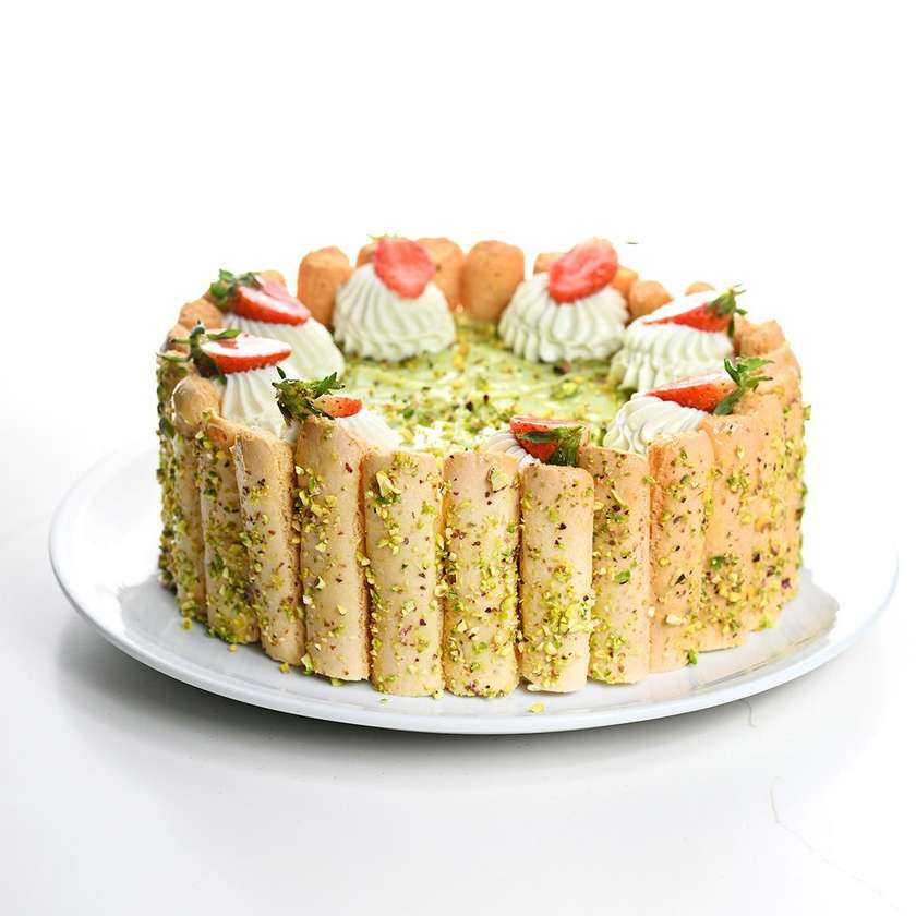 Pistachio Strawberry Tiamisu