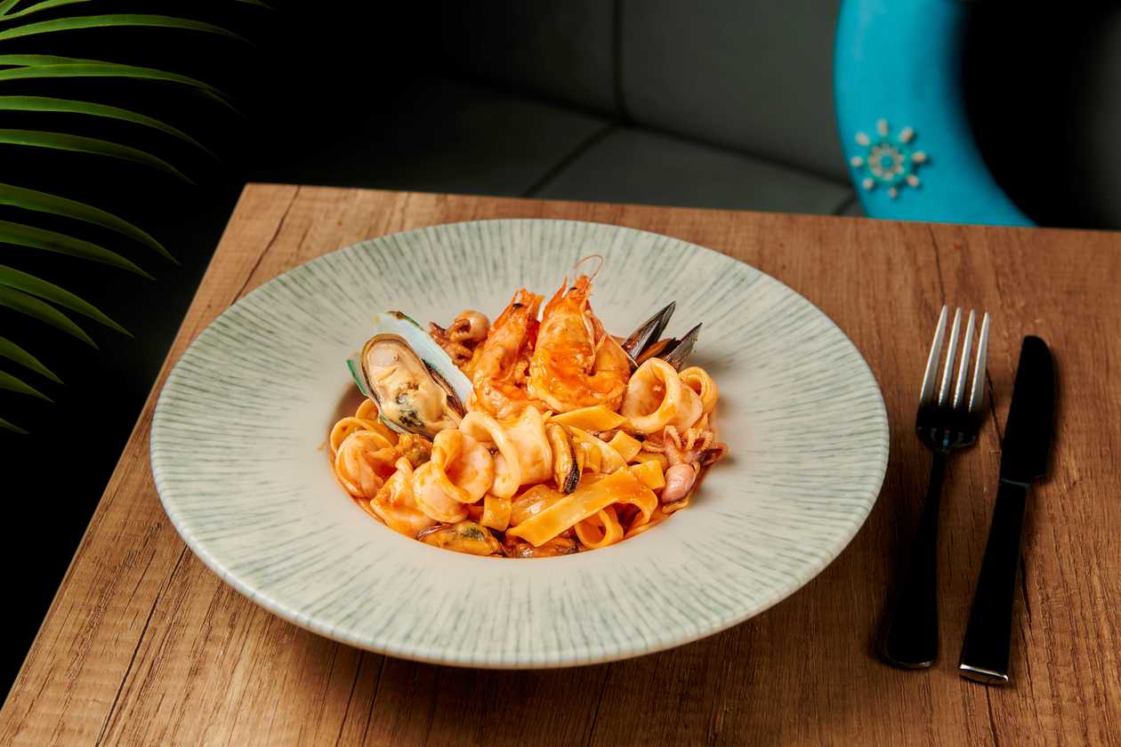 Paste cu mix fructe de mare