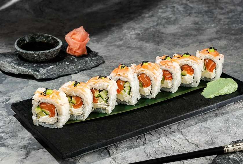 Salmon Shrimp Roll