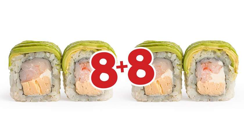 DOUBLE Tamago Ebi maki