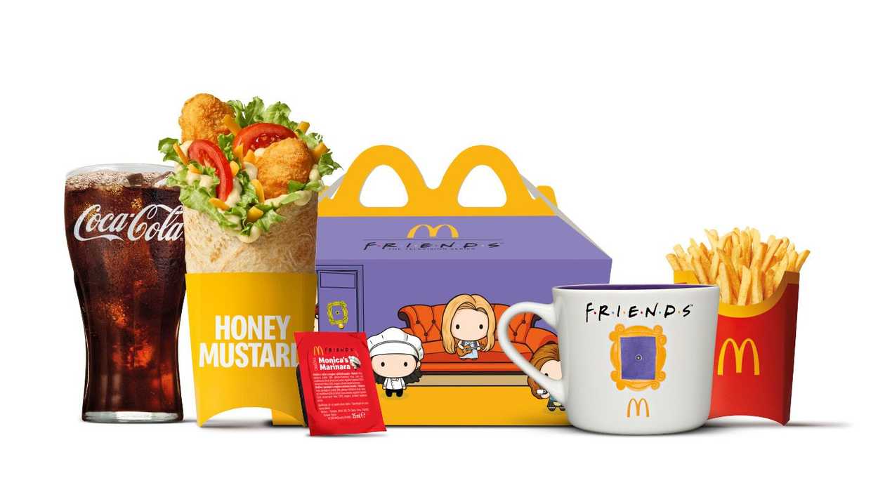 Honey Mustard Chicken McWrap Friends meal