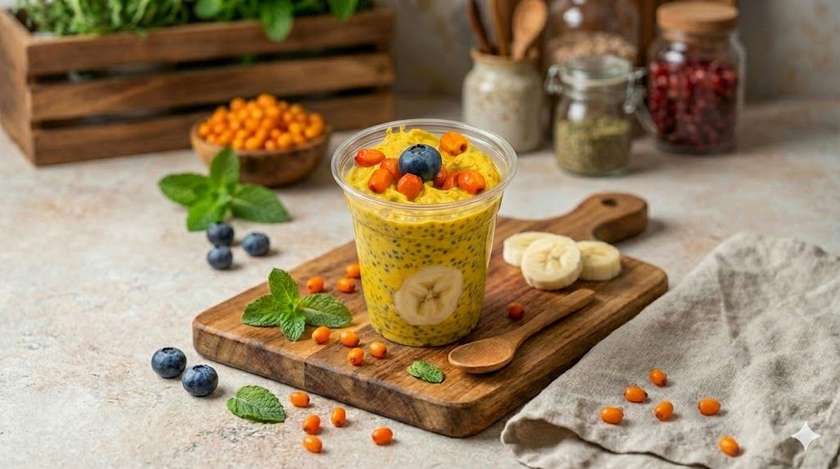 Chiaseemnepuding astelpajuga