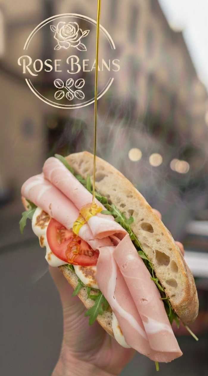 COMBO MENU PANINI XXL PROSCIUTTO COTTO 500 GR AND FREE CAPPUCINO 250 ML