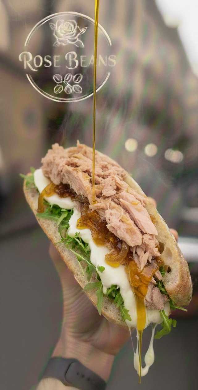 Tuna Panini with Caramelized Onions and Baked Mozzarella 500g