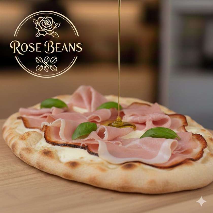 XL PIZZA PINSA ROMANA WITH PROSCIUTTO COTTO