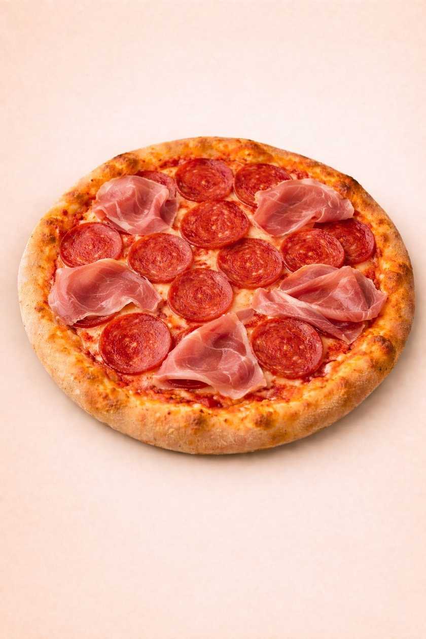 Pizza Salame e Prosciutto