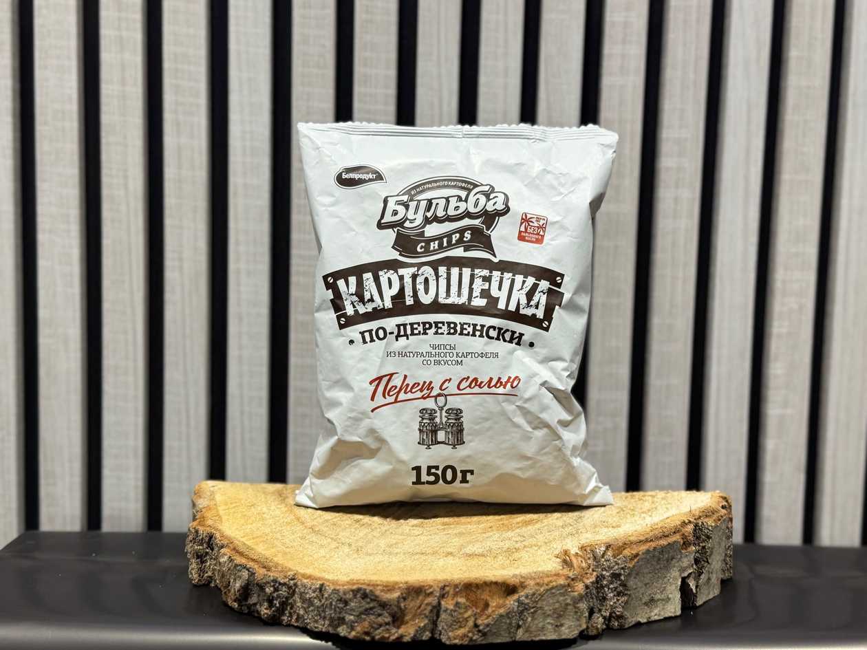 Bulba Village Style Potato Chips with Pepper 150g