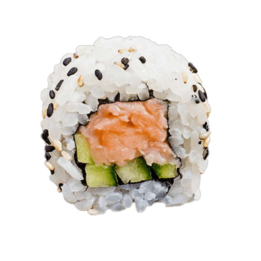 Uramaki Smoked Salmon and Cucumber