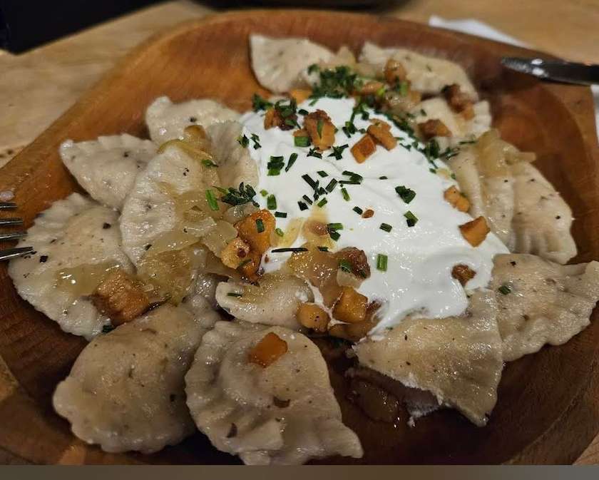 Domáce Tatarčané pirohy,kyslá smotana