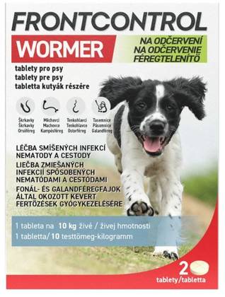 Frontcontrol Wormer for Dogs 2 Tablets