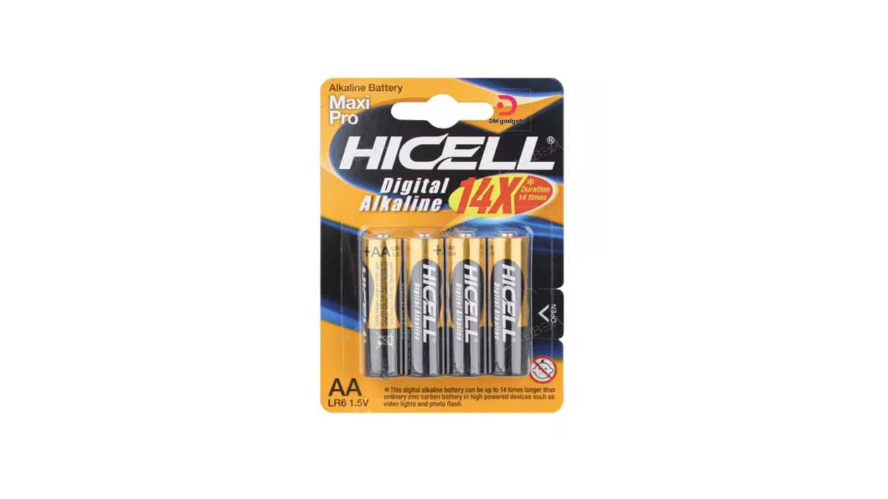 #628J#HICELL® Maxi Pro Digital Alkaline AA LR6 1.5V Batteries 4pcs