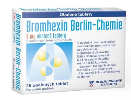 BROMHEXIN 8 BERLIN-CHEMIE 8 mg 25 tablets